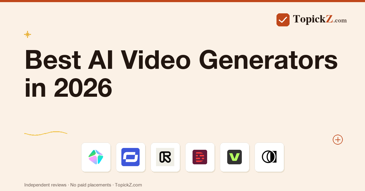 Best AI Video Generators in 2026: 20 Platforms Compared on Output Quality, Pricing and Fit