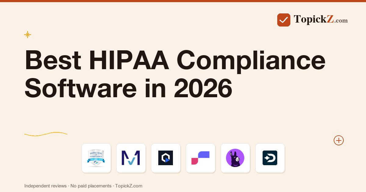 Best HIPAA Compliance Software in 2026: 20 Tools Compared for Healthcare Operators