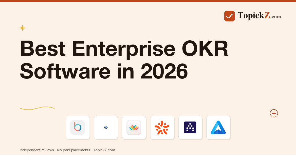 Best Enterprise OKR Software in 2026: 8 Platforms Ranked for Governance and Scale