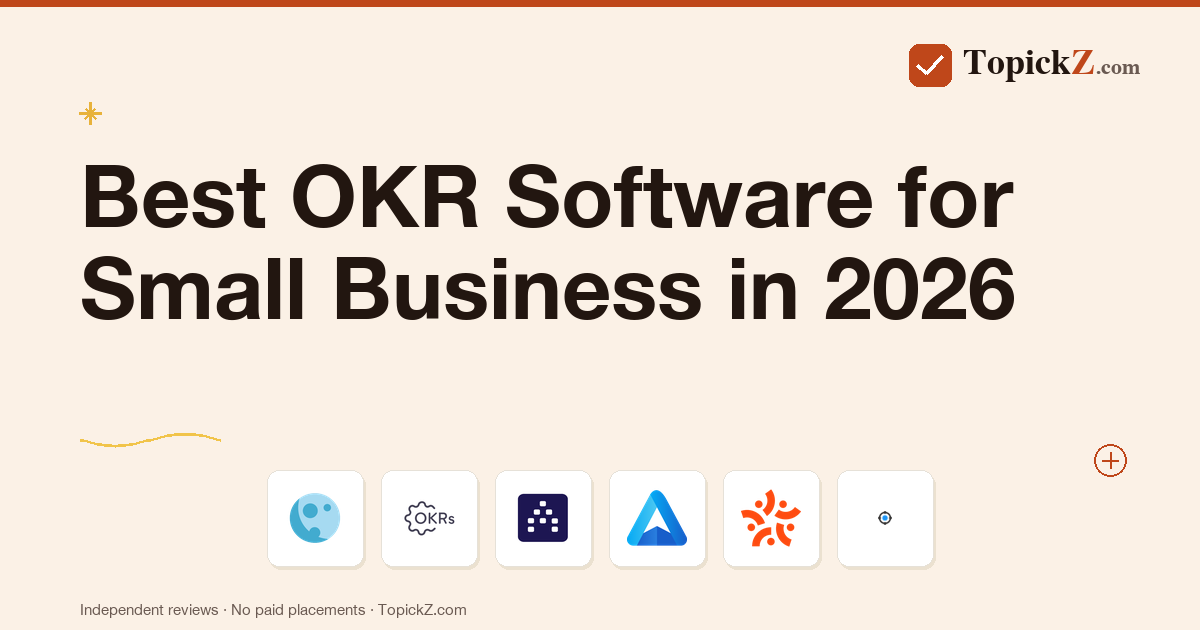 Best OKR Software for Small Business in 2026: 8 Tools Ranked by Cost and Speed