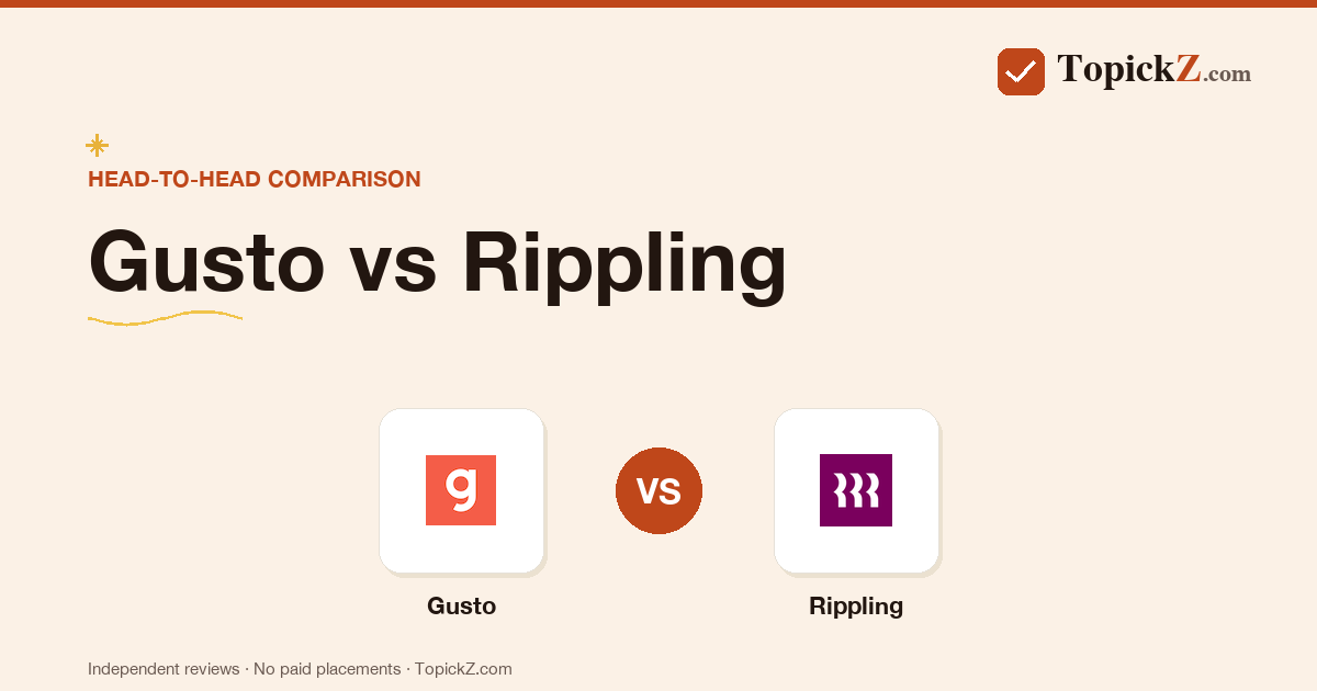 Gusto vs Rippling: Which One to Pick in 2026?