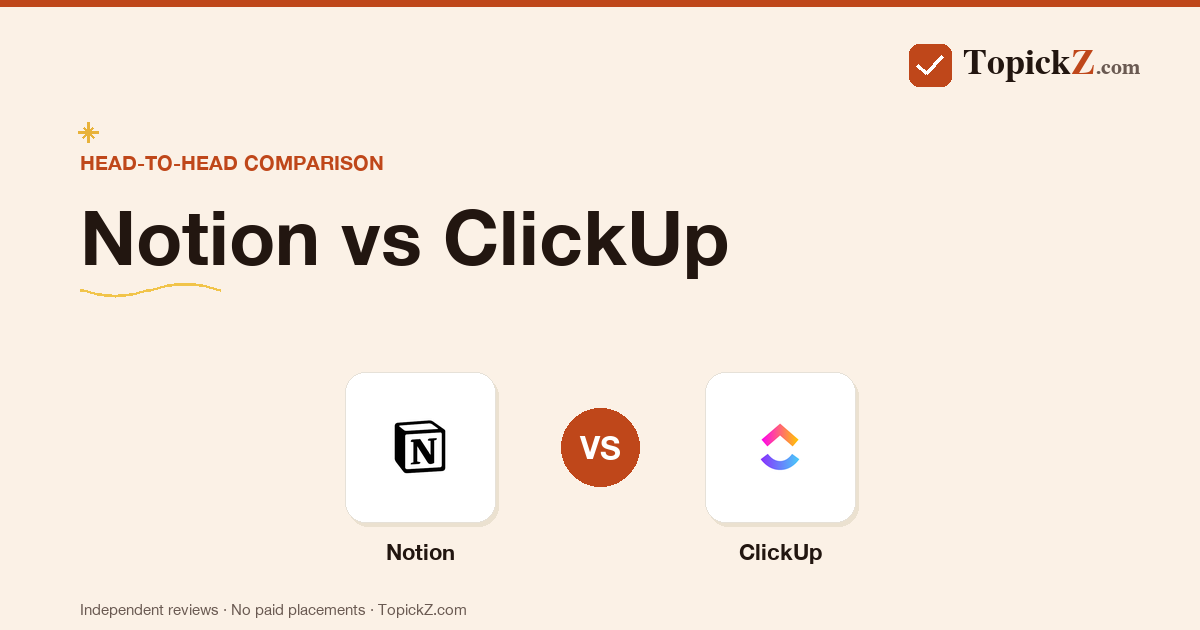 Notion vs ClickUp: Which One to Pick in 2026?