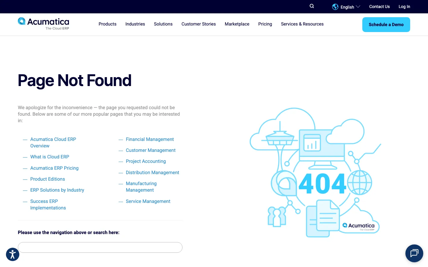 Acumatica Construction Edition cloud ERP homepage for contractors