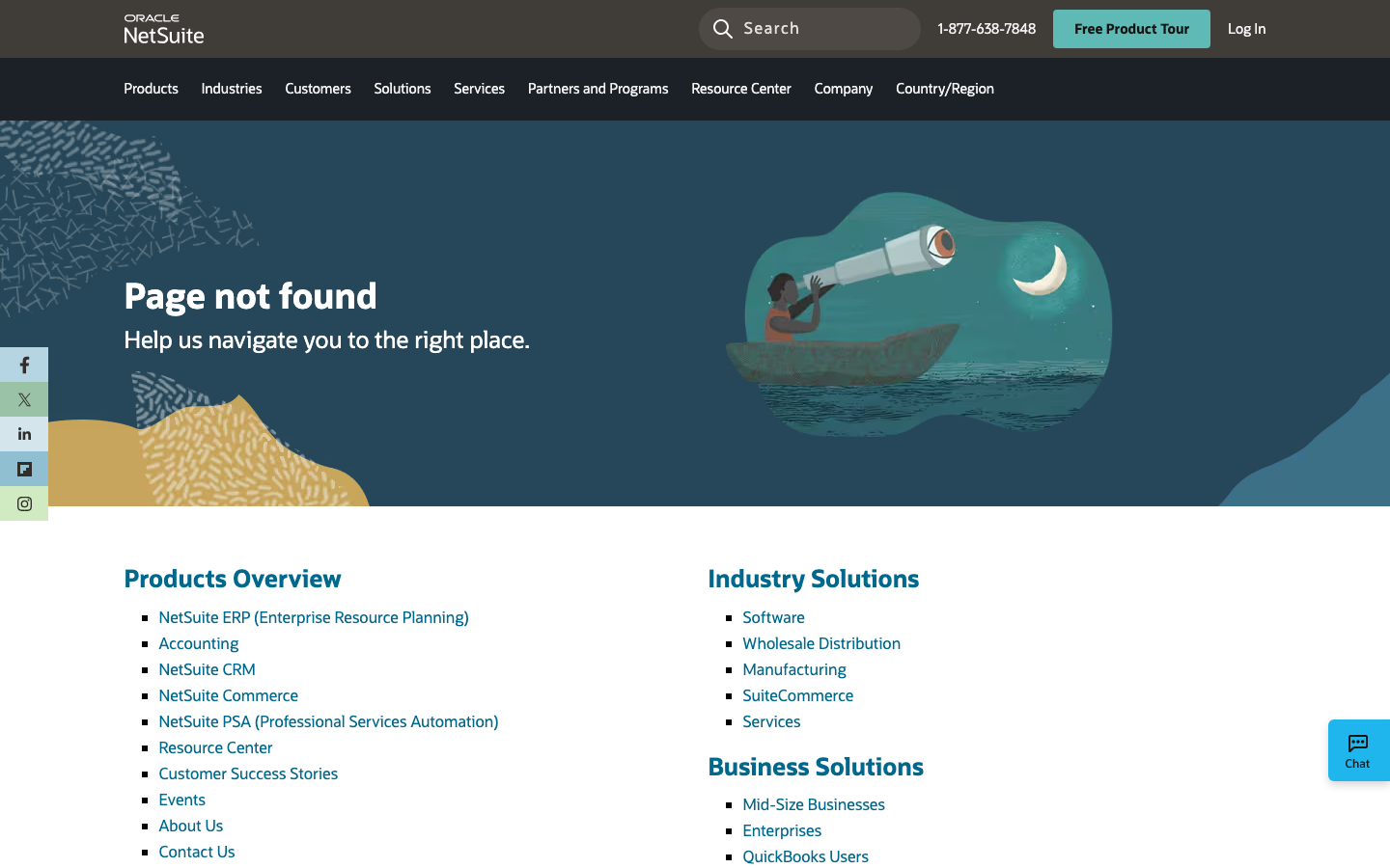 NetSuite Financial Management page showing ERP financial management capabilities