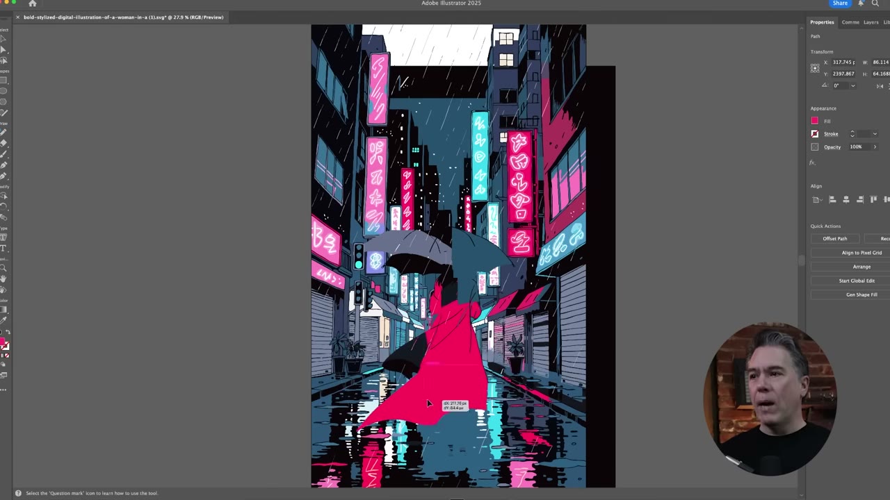 Recraft brand style library interface showing custom style creation with color palettes and texture settings