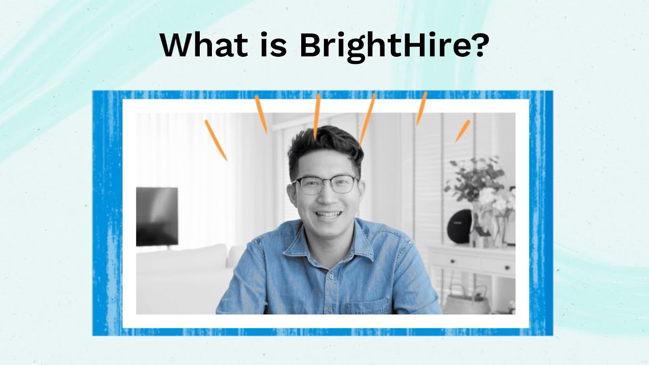 BrightHire interview intelligence platform showing a structured interview scorecard with AI-captured highlights, competency ratings, and team collaboration panel