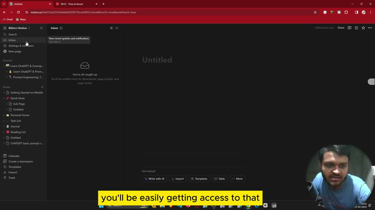 Notion AI writing assistant interface showing AI-powered content generation within an existing Notion workspace document