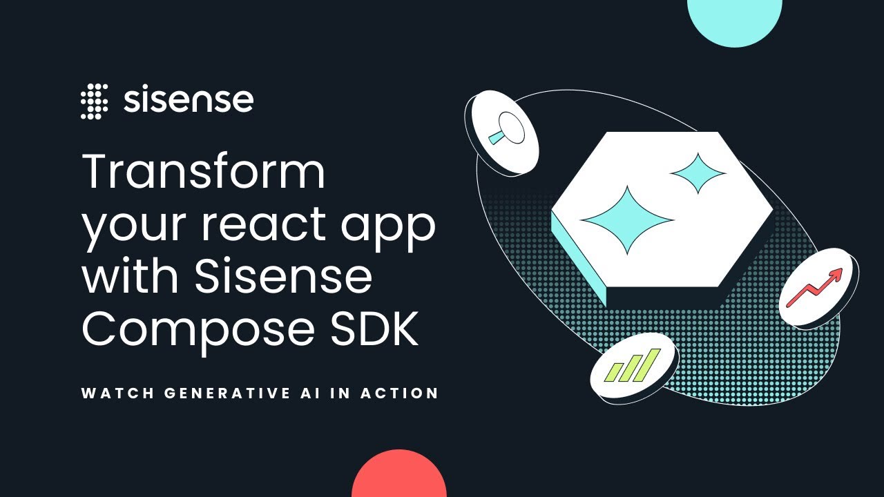 Sisense Compose SDK interface showing embedded analytics builder for SaaS products