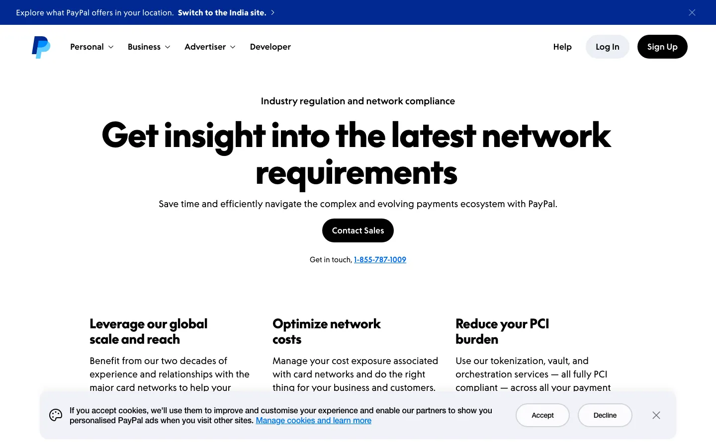 Braintree data security page showing PCI DSS compliance, Hosted Fields, and 3D Secure integration