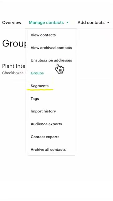 Mailchimp email campaign builder showing drag-and-drop design editor with template selection and content blocks