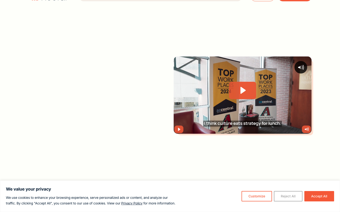 Nectar HR employee recognition and engagement platform homepage with recognition feed and rewards