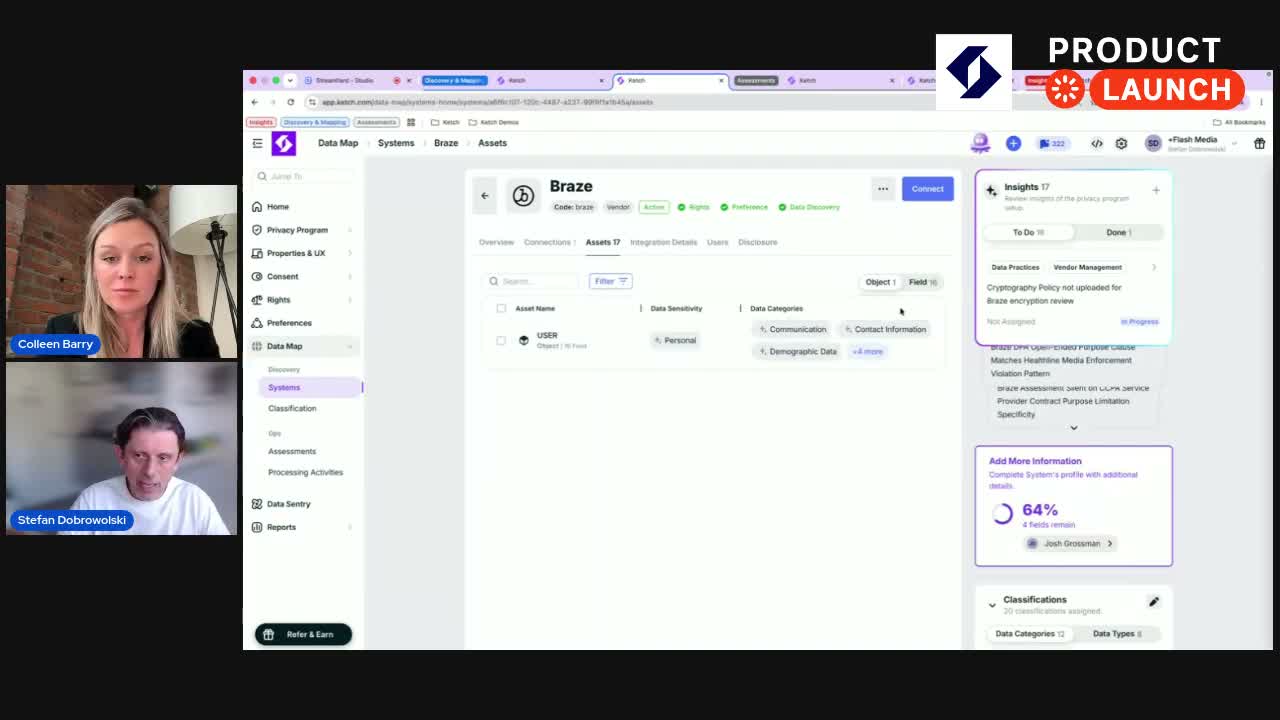 Ketch data permissioning settings for configuring how personal data is used across the tech stack