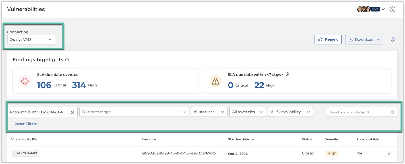 Drata vulnerabilities and security findings dashboard for tracking remediation status