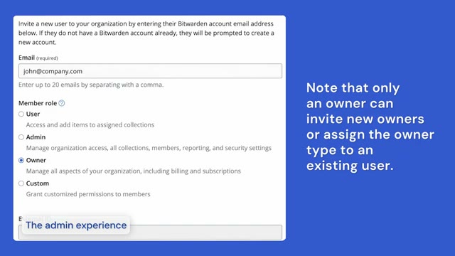 Bitwarden enterprise policy configuration screen with SSO and SCIM provisioning options