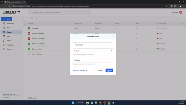 RoboForm browser extension auto-filling a login form
