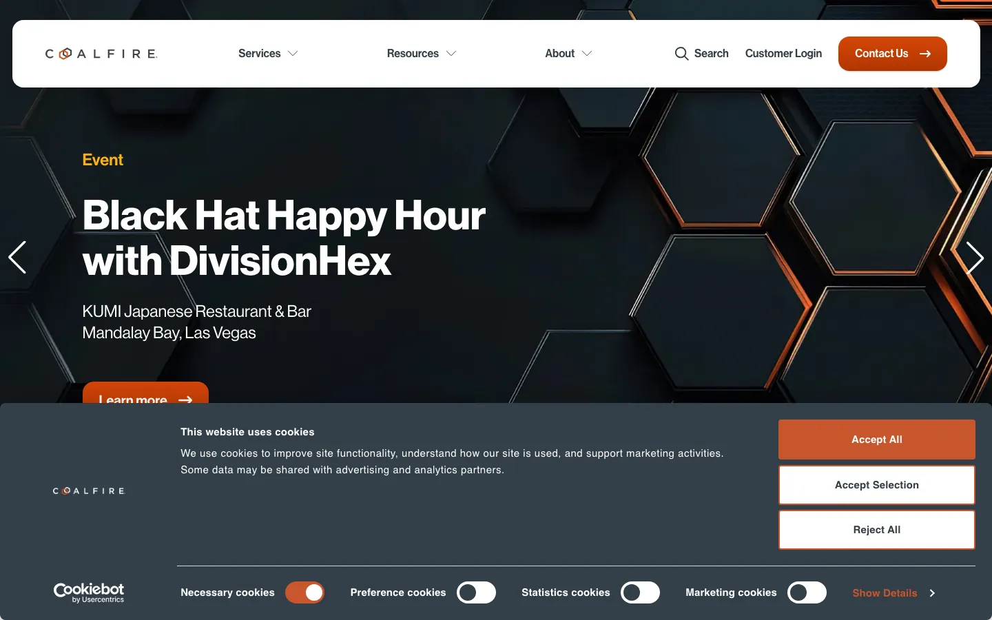 Coalfire cyber risk and compliance assessment firm homepage