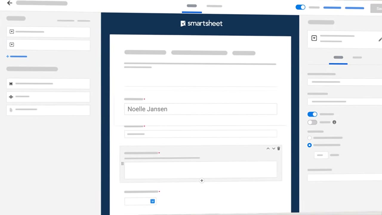 Smartsheet automation builder with trigger conditions and action steps for row-based workflows