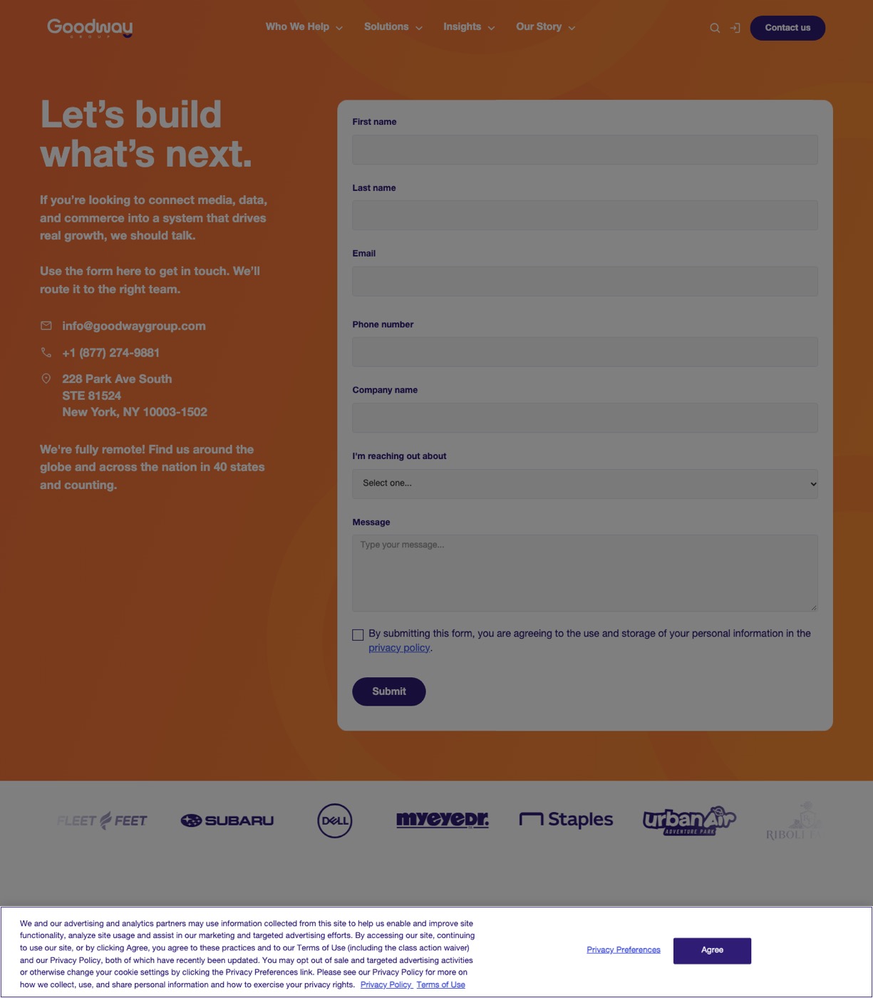 Tuff Growth get-started page with a free strategy call booking form