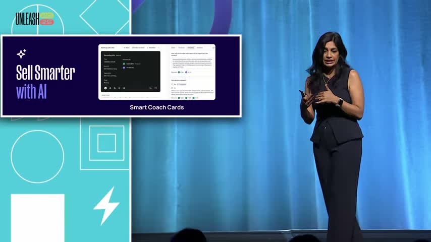 Outreach Kaia AI coaching interface showing real-time conversation cards, talk-time analysis and post-call summary generation during a sales call