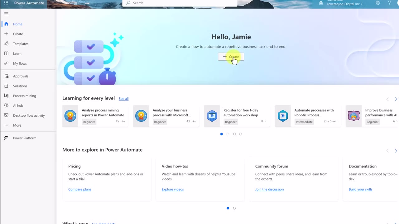 Microsoft Power Automate flow builder showing trigger and action blocks in a cloud flow
