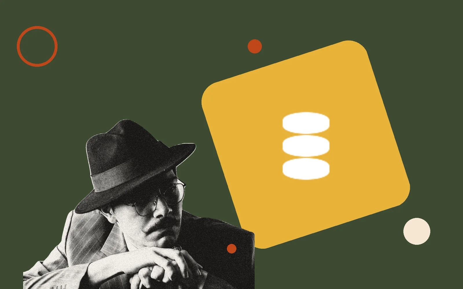 Retro editorial illustration for Finance & Accounting guides