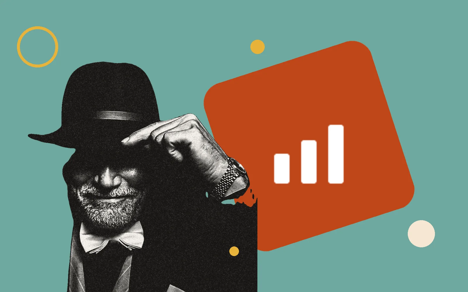 Retro editorial illustration for Sales guides
